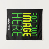 TENTURE MODÈLE DE TEXTE D'IMAGE NOIRE SIMPLE ET MODERNE (Devant (Horizontal))