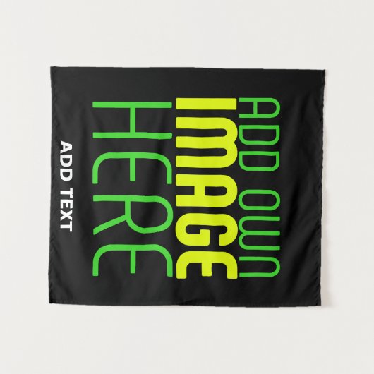 TENTURE MODÈLE DE TEXTE D'IMAGE NOIRE SIMPLE ET MODERNE (Devant (Horizontal))