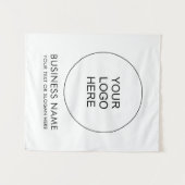 Tenture Modèle de texte personnalisé pour le logo de l'ent (Devant (Horizontal))