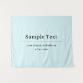 Tenture Modèle de texte simple et élégant | Bleu Clair (Devant (Horizontal))