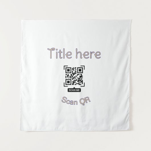 Tenture Modèle d'événement commercial de scan de code Q R (Devant)