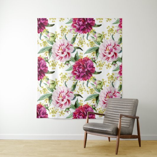 Tenture Modèle floral (En situation)