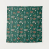 Tenture Modèle floral cool (Devant (Horizontal))