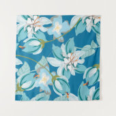 Tenture Modèle floral, design floral polyvalent. (Devant (Horizontal))