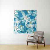 Tenture Modèle floral, design floral polyvalent. (En situation)