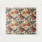 Tenture Modèle floral japonais Ukiyo-E Art (Devant (Horizontal))