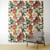 Tenture Modèle floral japonais Ukiyo-E Art (En situation)