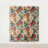 Tenture Modèle floral japonais Ukiyo-E Art (Devant)