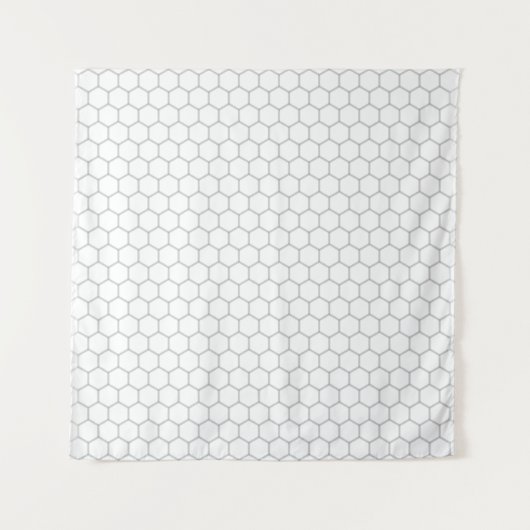 Tenture Modèle hexagone motif Honeypeb (Devant (Horizontal))
