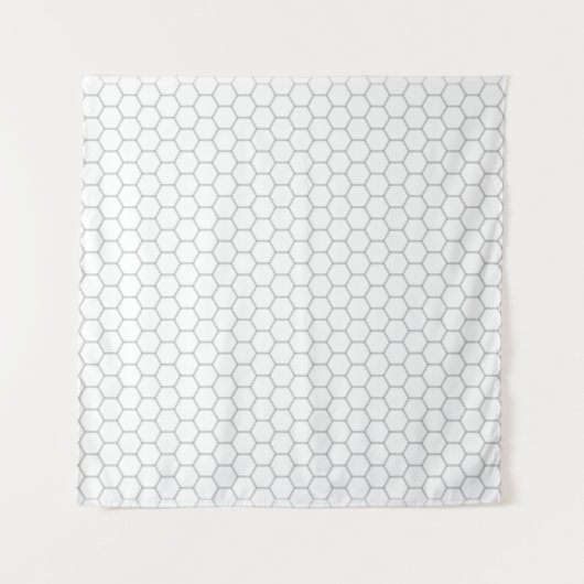 Tenture Modèle hexagone motif Honeypeb (Devant)