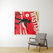 Tenture Modèle rétro du marathon des films occidentaux (En situation (horizontale))