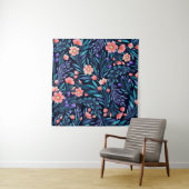 Tenture Modèle sans couture à l'aquarelle florale. (En situation)