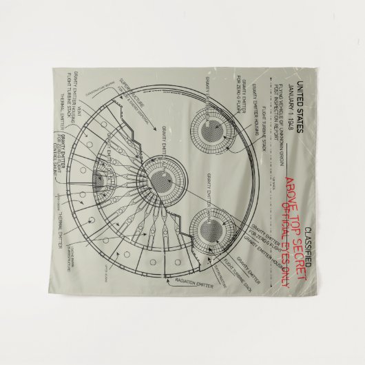 Tenture Modèle UFO (Devant (Horizontal))