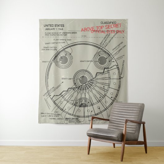 Tenture Modèle UFO (En situation)