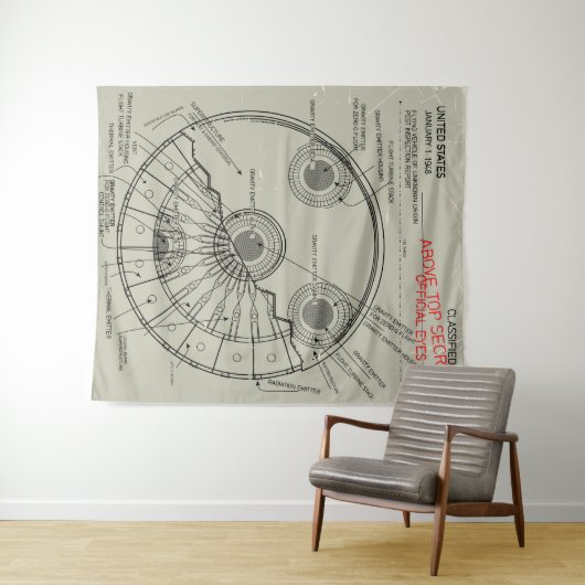 Tenture Modèle UFO (En situation (horizontale))