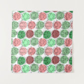 Tenture Modèles de yoga | Motif sans couture de yoga 18 (Devant (Horizontal))