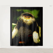 Tenture Modèles Primate : Douc à rayures rouges 01 (Devant)