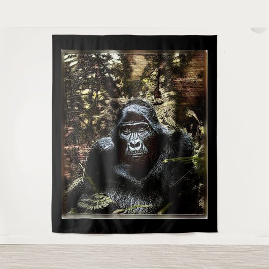 Tenture Modèles primates : Gorilla exceptionnelle 02 (Devant)