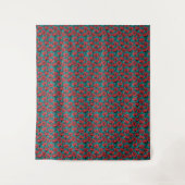 Tenture Modern Abstract Red Poppy Floral Pattern (Devant)