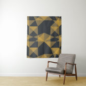 Tenture Modern, abstract, urban geometric triangle pattern (En situation)