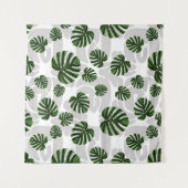 Tenture Modern Boho Botanical Leaves Pattern (Devant (Horizontal))