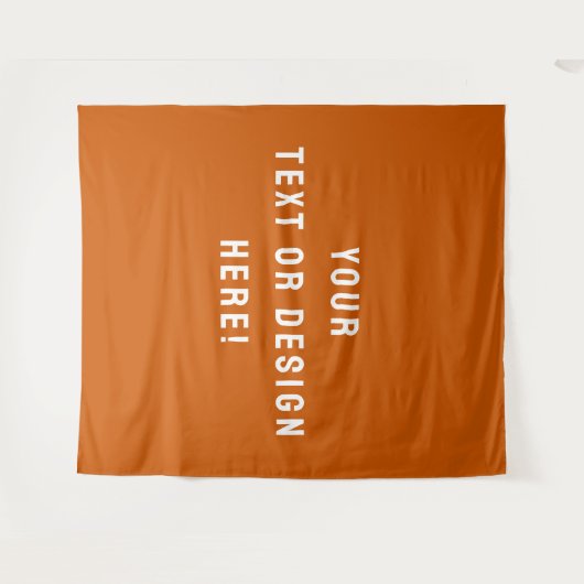 Tenture Modern Burnt Orange Wall Tapestry for Home Déco (Devant (Horizontal))