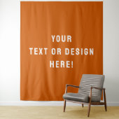 Tenture Modern Burnt Orange Wall Tapestry for Home Déco (En situation)
