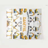 Tenture Modern Construction Simple Kid's Birthday (Devant (Horizontal))