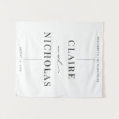 Tenture Modern Elegant Wedding Welcome Sign (Devant (Horizontal))