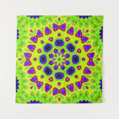 Tenture Modern floral pattern. Raster illustration. Persia (Devant (Horizontal))