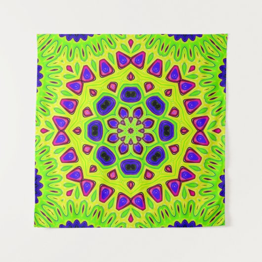 Tenture Modern floral pattern. Raster illustration. Persia (Devant)