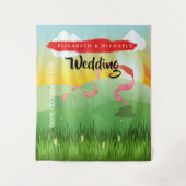 Tenture Modern Rustic Festival Wedfest Mariage Photo Prop (Devant)