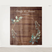 Tenture Modern Rustic Floral Wedding Backdrop (Devant)