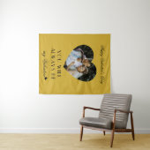 Tenture Modern Valentines Day Wall Tapestry for Couples (En situation (horizontale))