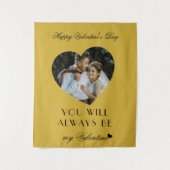 Tenture Modern Valentines Day Wall Tapestry for Couples (Devant)
