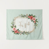 Tenture Modern Wedding Welcome Sign, Boho Wedding (Devant (Horizontal))