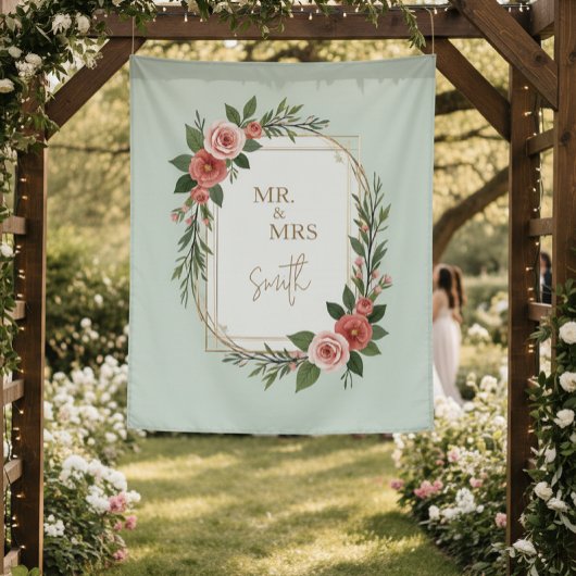 Tenture Modern Wedding Welcome Sign, Boho Wedding