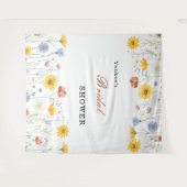 Tenture Modern wildflowers spring wedding Backdrop Decor (Devant (Horizontal))