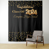 Tenture Moderne 2024 Diplôme Photo Booth fond (En situation)