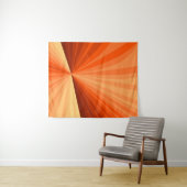 Tenture Moderne Abstrait Orange Rouge Vanille Graphique Fr (En situation (horizontale))