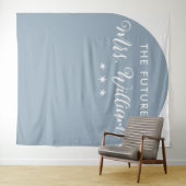 Tenture Moderne Arch bleu pour Future Mrs Bridal Shower (En situation (horizontale))