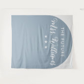Tenture Moderne Arch bleu pour Future Mrs Bridal Shower (Devant (Horizontal))