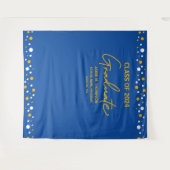 Tenture Moderne Diplômé de Jaune Orange Bleu Graduation (Devant (Horizontal))