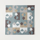 Tenture Moderne du milieu du siècle - Caramel au chocolat (Devant (Horizontal))