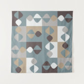 Tenture Moderne du milieu du siècle - Caramel au chocolat (Devant)