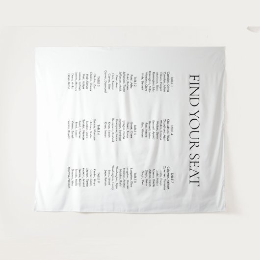 Tenture Moderne Elegant noir blanc Trouvez votre Mariage d (Devant (Horizontal))