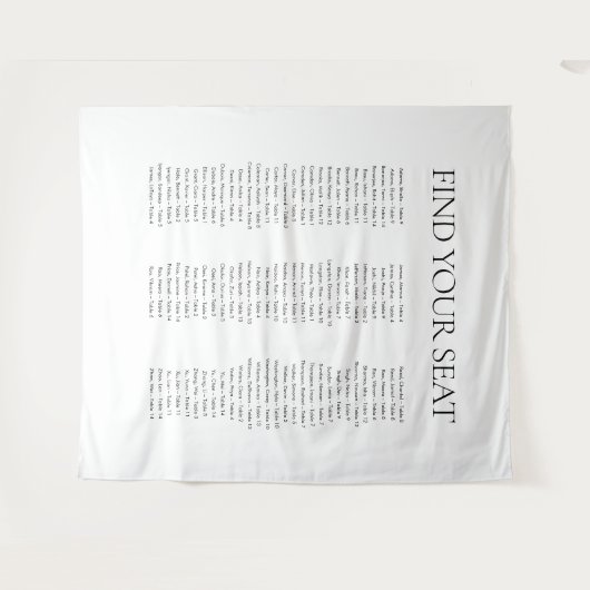 Tenture Moderne Elegant noir blanc Trouvez votre Mariage d (Devant (Horizontal))