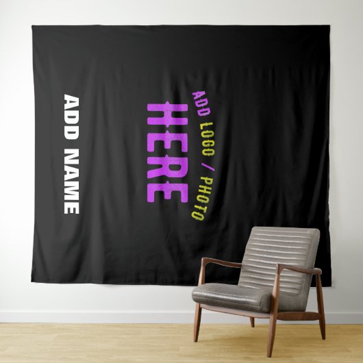 TENTURE MODERNE ET MODERNE PERSONNALISABLE NOIR VÉRIFIÉ (En situation (horizontale))