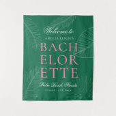 Tenture Moderne Feuilles de Palmier Tropicales Colorées En (Devant)