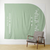 Tenture Moderne Mademoiselle jusqu'à Mme Baby Shower Vert  (En situation (horizontale))